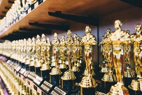 Trophies kept in a Manufacturing Unit