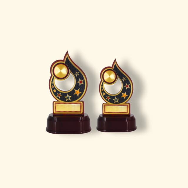 Wooden Flame Trophy